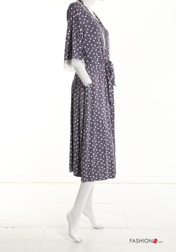 Pijama em Algodão estampado coração - ph 4