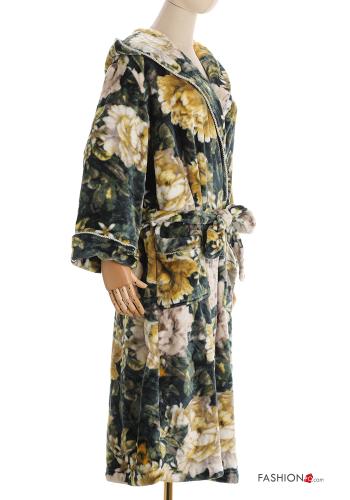 Robe Floral com cinto com bolsos - ph 3