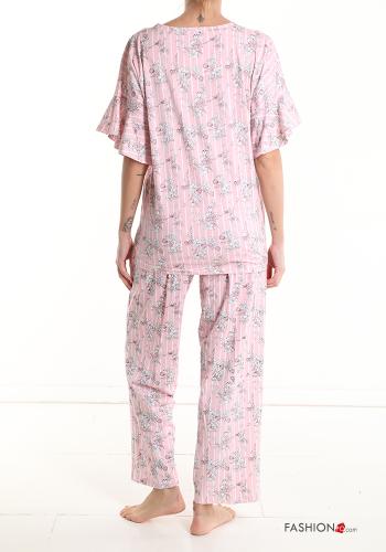 Pigiama completo in Cotone Fantasia floreale - ph 2