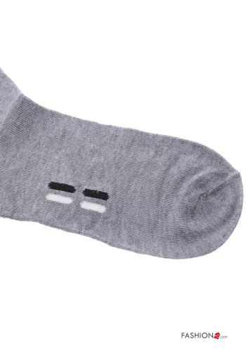 Aufschriftes Muster Kurze Socken aus Baumwolle - ph 3