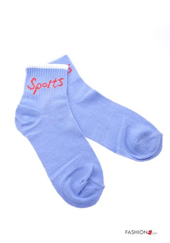 Lettering print Cotton Ankle socks - ph 2