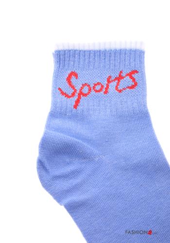 Lettering print Cotton Ankle socks - ph 4