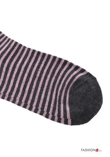 Streifenmuster Kurze Socken aus Baumwolle - ph 3