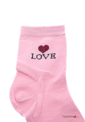 Chaussettes courtes en Coton Imprimé écrit - ph 4