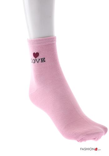 Chaussettes courtes en Coton Imprimé écrit - ph 5