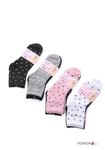 Calcetines cortos de Algodón Estampado de lunares - ph 1