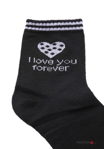 heart motif Cotton Ankle socks - ph 4