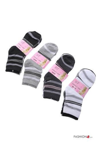 Striped Cotton Ankle socks - ph 1