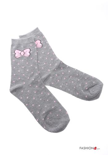 Calze lunghe in Cotone Fantasia pois - ph 2