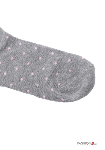 Calze lunghe in Cotone Fantasia pois - ph 3