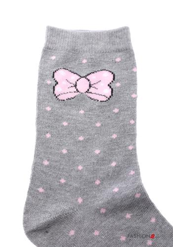 Calze lunghe in Cotone Fantasia pois - ph 4