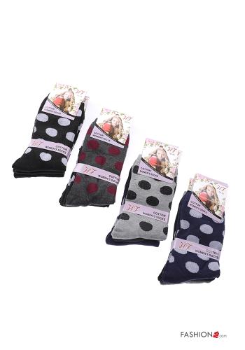 gepunktet Lange Socken aus Baumwolle - ph 1