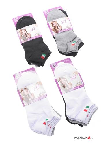 Multicoloured Cotton Ankle socks - ph 1