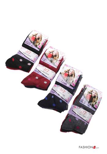 Calcetines largos de Algodón Estampado de lunares - ph 1