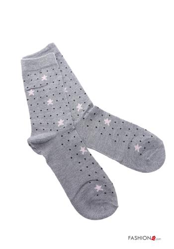 Calcetines largos de Algodón Estampado de lunares - ph 2