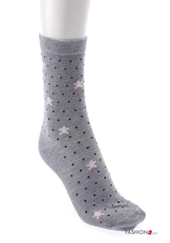 Calcetines largos de Algodón Estampado de lunares - ph 5