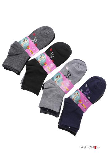 Aufschriftes Muster Kurze Socken aus Baumwolle - ph 1