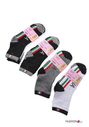Places and countries print Cotton Ankle socks - ph 1