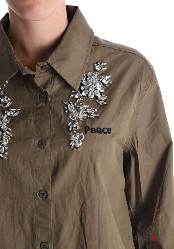 Camicia in Cotone con strass - ph 4