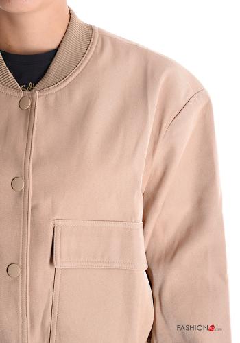 Bomberjacke mit Knöpfen mit gummizug - ph 4
