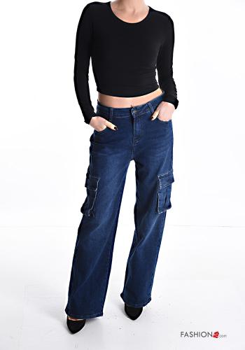 Jeans in Cotone con tasche - ph 5