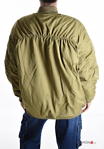 zerrissene destroyed Bomberjacke mit Taschen mit Reißverschluss - ph 2