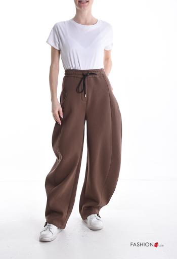 Pantalone sportivo in Cotone con tasche con elastico - ph 5