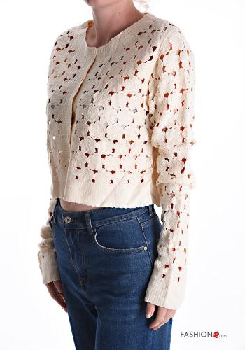 Cardigan girocollo con bottoni - ph 3