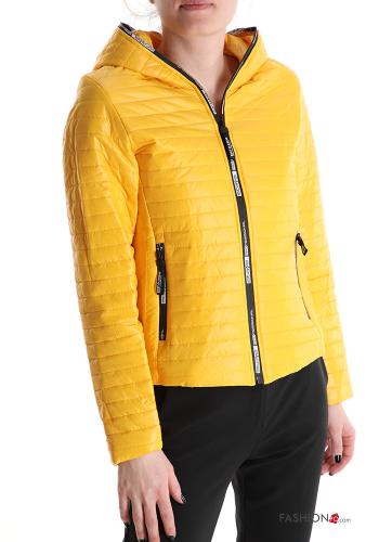 Daunenjacke mit Taschen mit Kapuze mit Reißverschluss - ph 1