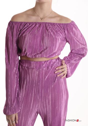Conjunto con plisado brillante con elástico - ph 4