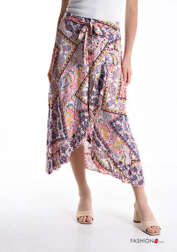 Paisley Muster Rock mit Schleife mit gummizug - ph 1