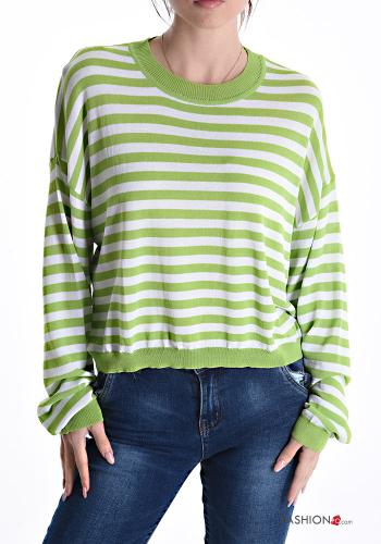 Maglione girocollo Fantasia righe