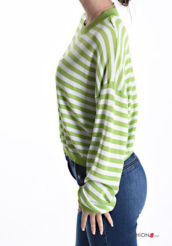 Maglione girocollo Fantasia righe - ph 3