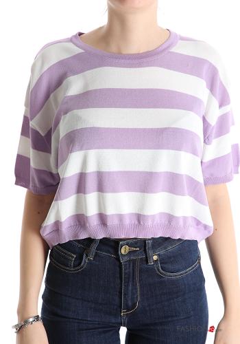 T-shirt maniche corte girocollo Fantasia righe - ph 1