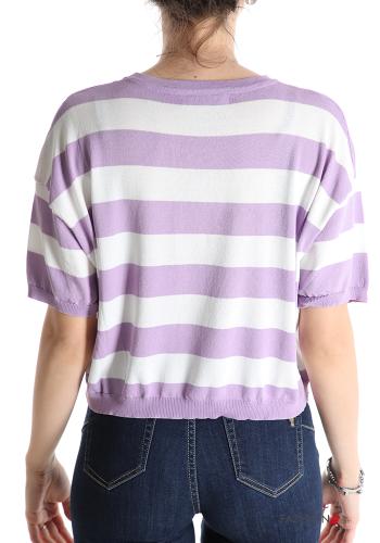 T-shirt maniche corte girocollo Fantasia righe - ph 2