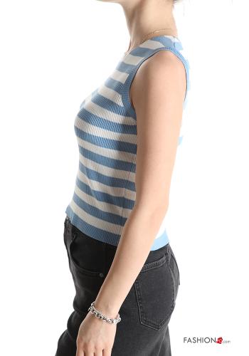 Canotta costine girocollo Fantasia righe - ph 3