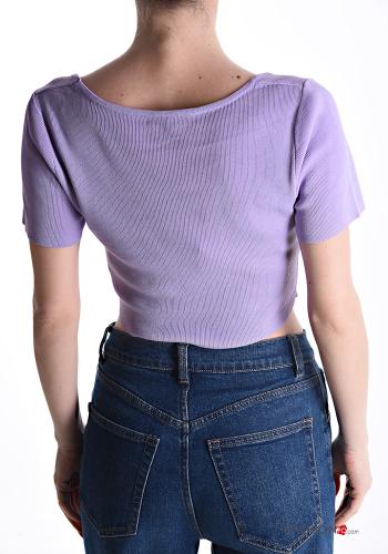 Top maniche corte corto scollo profondo - ph 2