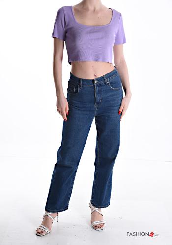 Top maniche corte corto scollo profondo - ph 5