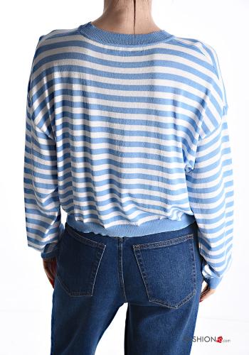 Maglietta a manica lunga girocollo Fantasia righe - ph 2