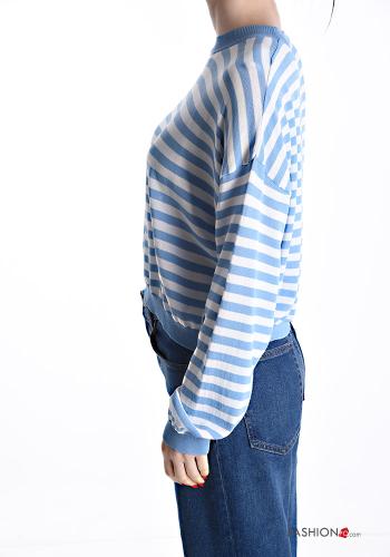 Maglietta a manica lunga girocollo Fantasia righe - ph 3