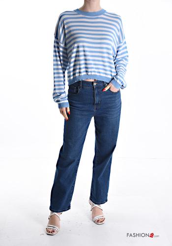 Maglietta a manica lunga girocollo Fantasia righe - ph 5