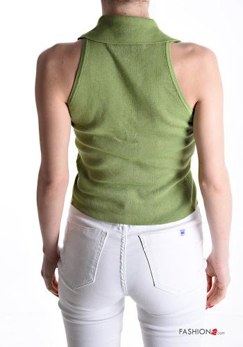 Top senza maniche con colletto con bottoni - ph 2