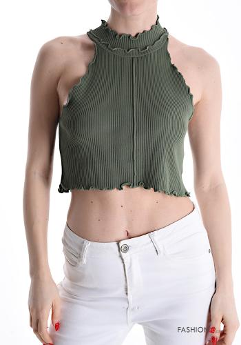 Top senza maniche costine corto - ph 1