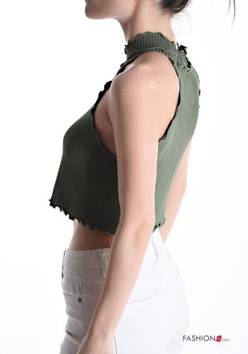 Top senza maniche costine corto - ph 3