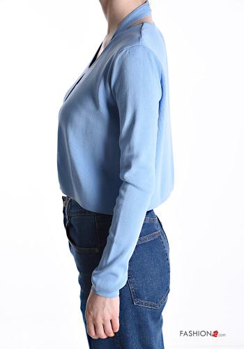 Camiseta de manga larga espalda descubierta con top - ph 3