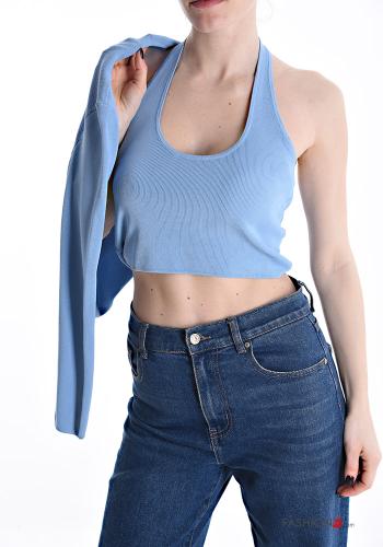 Camiseta de manga larga espalda descubierta con top - ph 4
