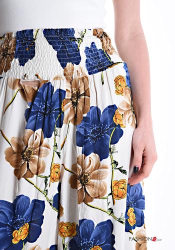 Pantalones acampanados wide leg Estampado Floral con elástico - ph 4