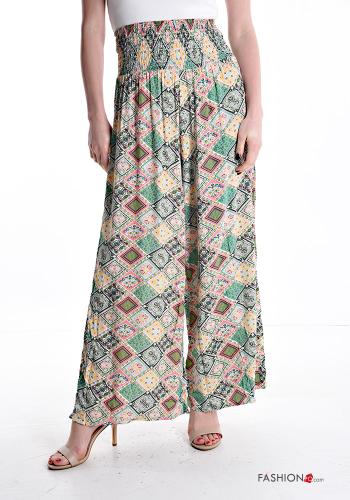 Pantalone wide leg con elastico - ph 1