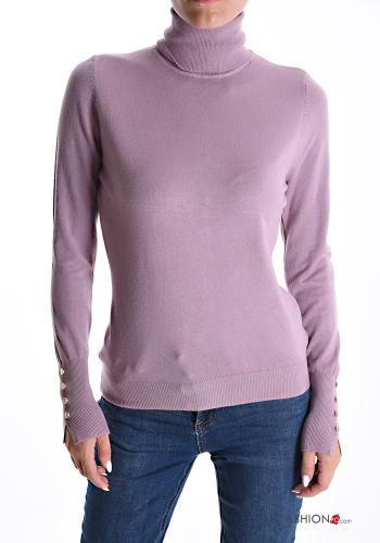 Dolcevita maniche lunghe con bottoni