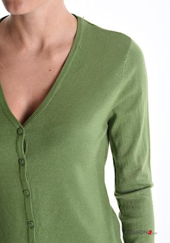 long sleeve Cardigan with buttons with v-neck - ph 4